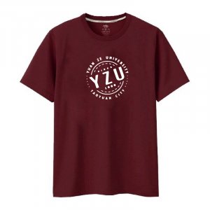 【20件起做，可來圖客製】YZU浮世繪色系純棉短T_小豆紅